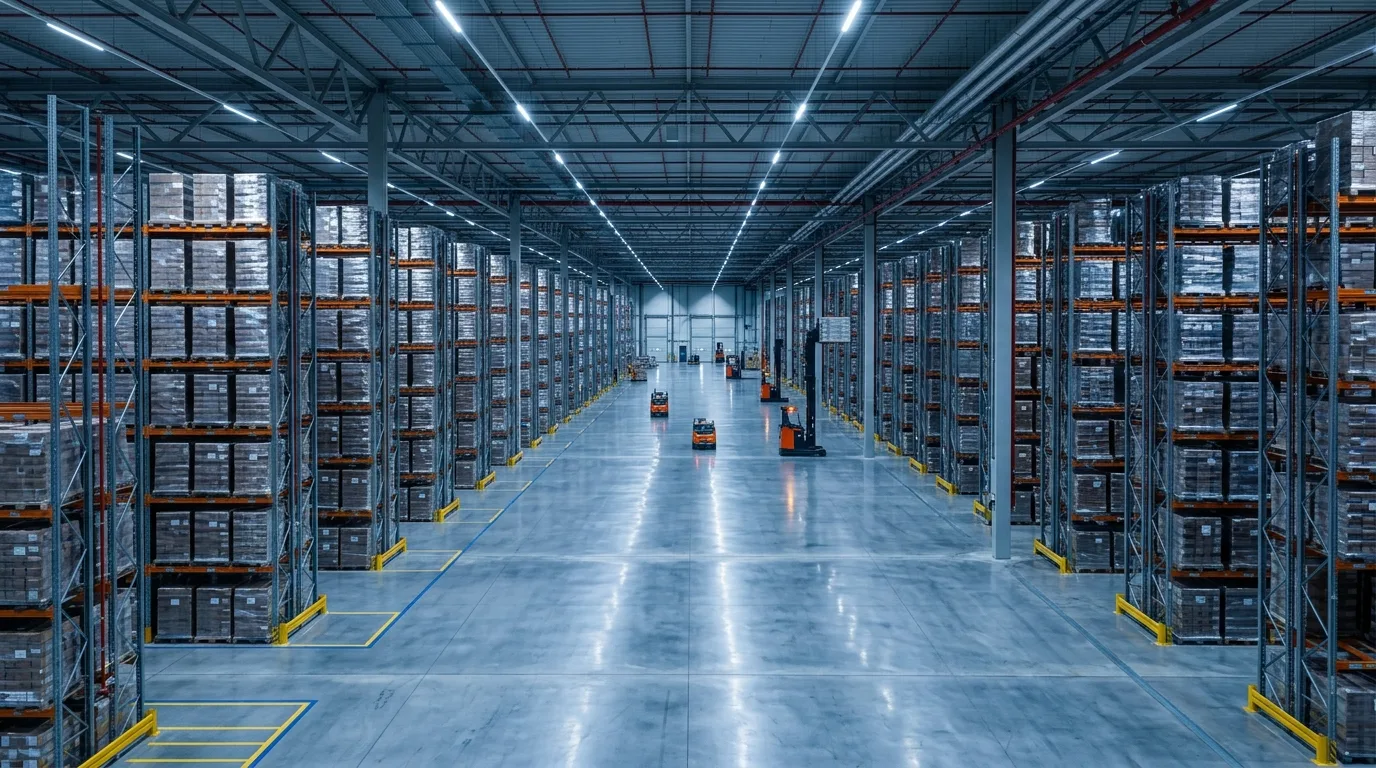 High-capacity warehouse facility